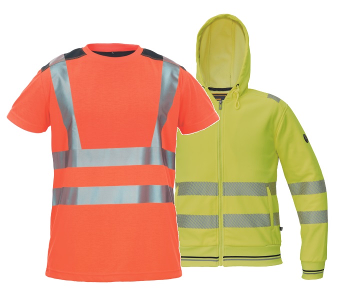 Reflexné tričká, mikiny