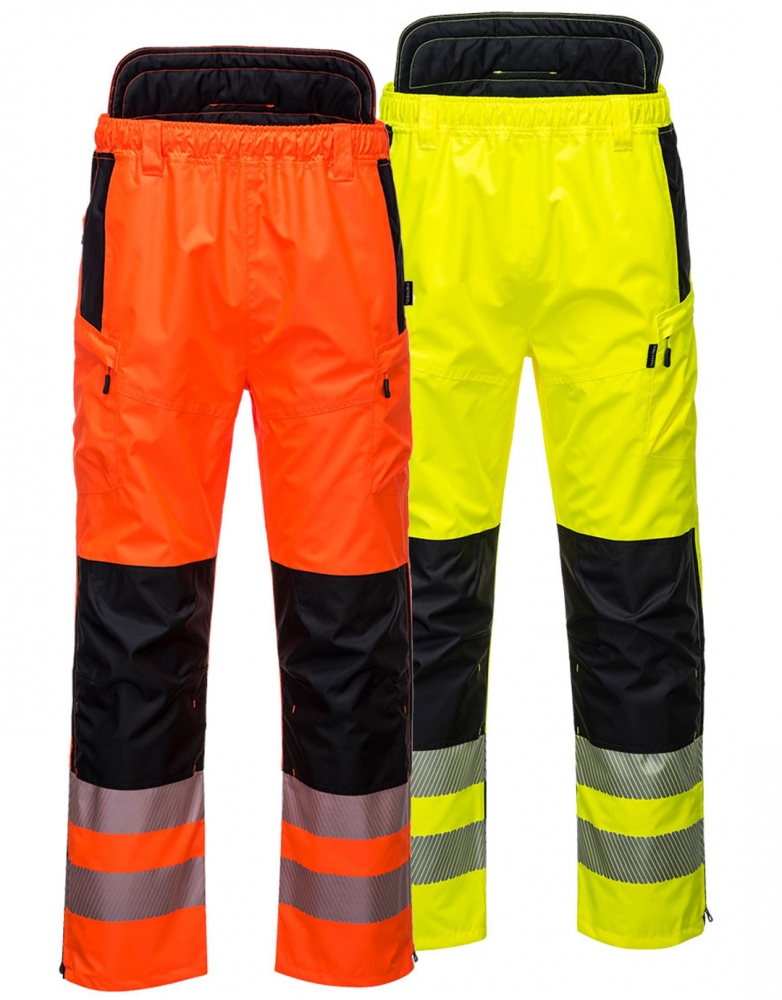 Hi-vis nepremokavé nohavice