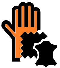 Kombinované, kožené rukavice