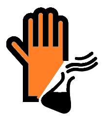 Chemické pracovné rukavice