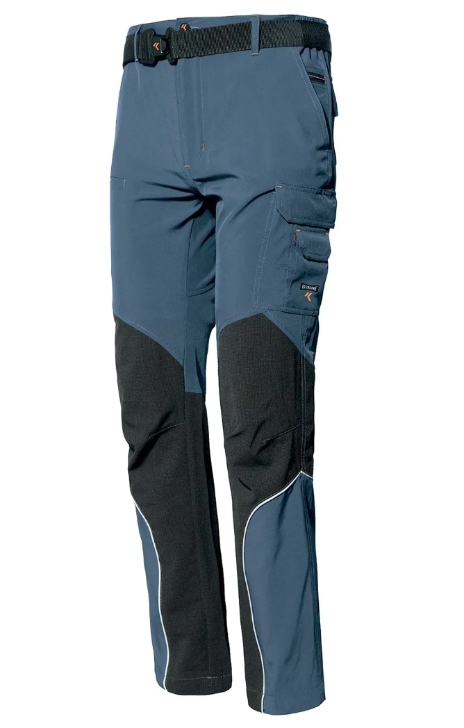 Strečové softshellové nohavice ISSA EXTREME LIGHT 8837B 049 SV. MODRÁ