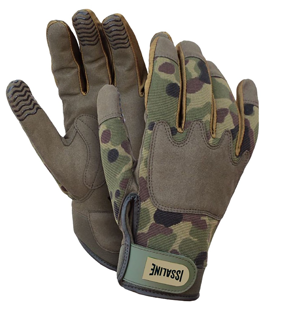 Pracovné maskáčové rukavice 07325 ARMY ISSA