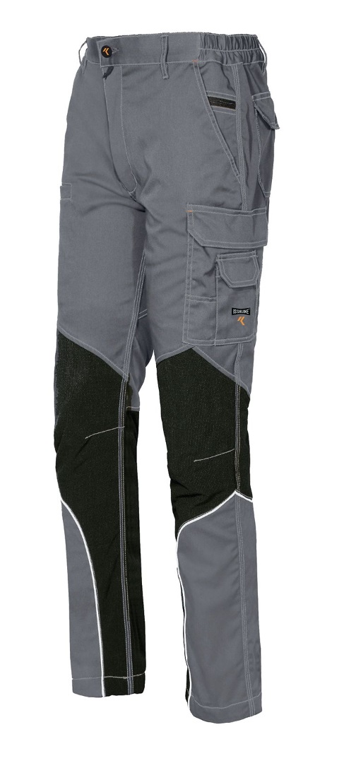 Strečové montérkové nohavice ISSA SLIM FIT 8830B/078 SVETLOSIVÉ